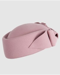 Max Alexander - Felt Dusty Pink Pillbox Hat