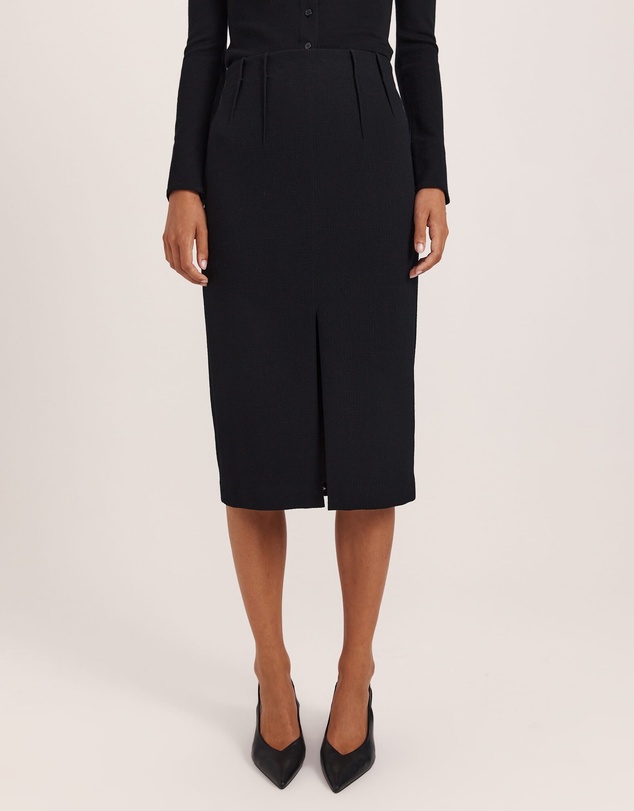 SABA - Raya Wool Crepe Pencil Skirt