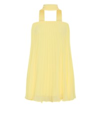 City Chic - Aida Strapless Pleat Mini Dress - lemon zest