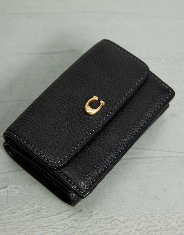 Coach - Essential Polished Pebble Mini Trifold Wallet