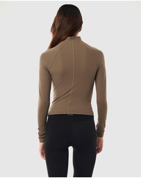 P.E Nation - Routine Quarter Zip LS Top
