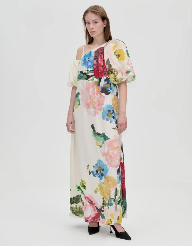 Stine Goya - Light Crepe Dropped Shoulder Dress