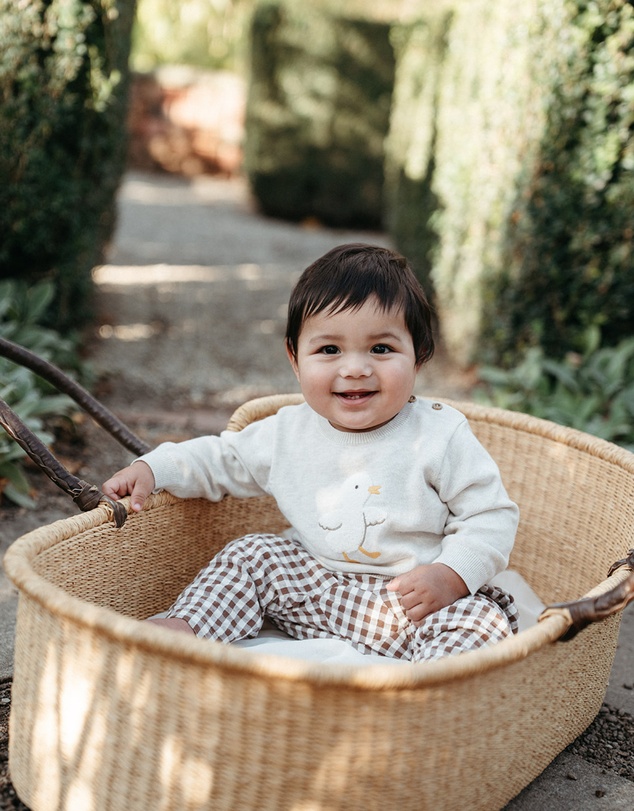Purebaby - Chenille Embroidered Jumper-Kids-Babies