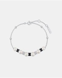 Ania Haie - Two-Tone Sparkling Braided Shell Pearl Bracelet