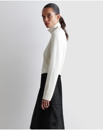 COS - High-Neck Jersey Top