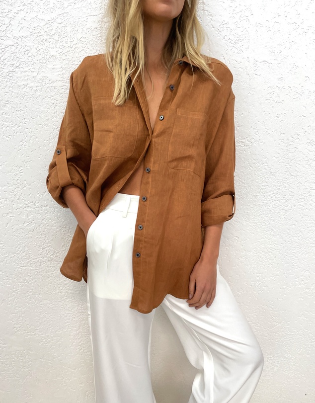CAMIXA - Luna Oversize Linen Shirt