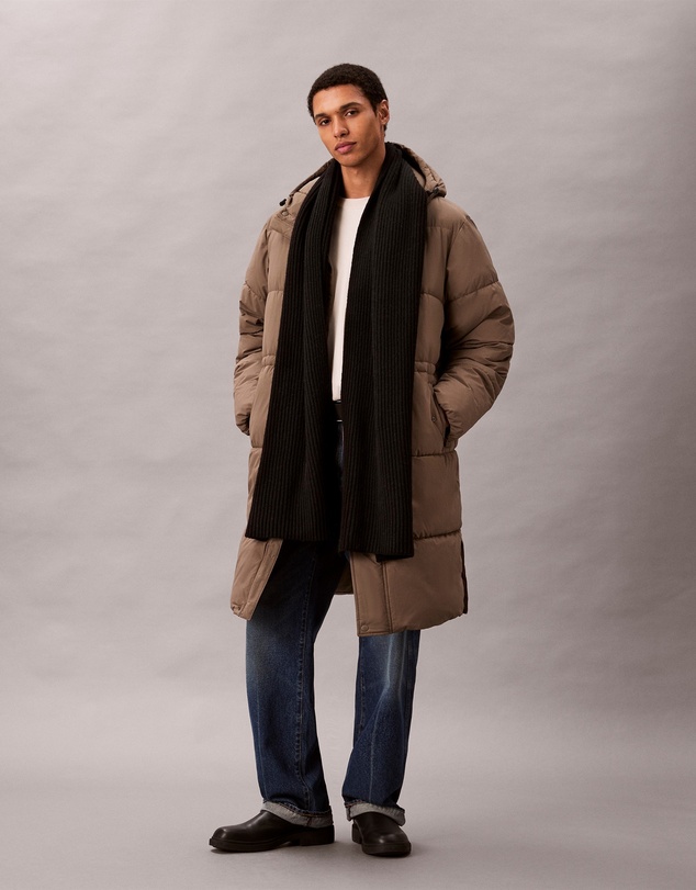 Calvin Klein - Wool Blend Signature Logo Scarf