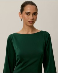 Tussah - Bec Long Sleeve Satin Maxi Dress