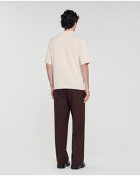 Sandro - Big 4S Rope Polo Sweater