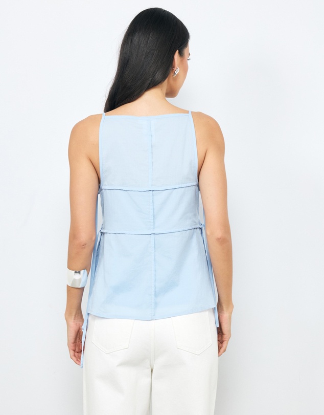 AERE - Grace Panel Tie Side Top