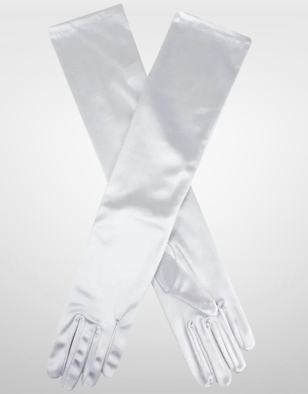 DENTS - Long Above Elbow Satin Gloves