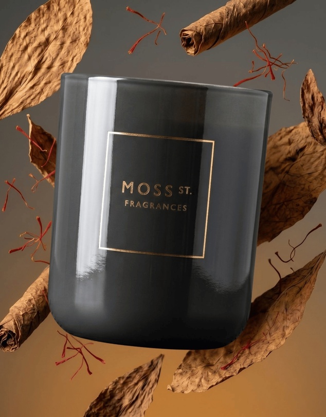 Moss St Fragrances - Tobacco Leaf & Saffron Soy Candle 300g