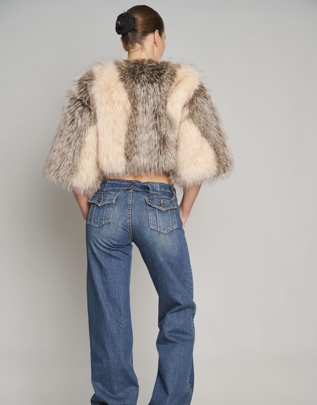 Love and Nostalgia - Little Fur Coat - Stripe
