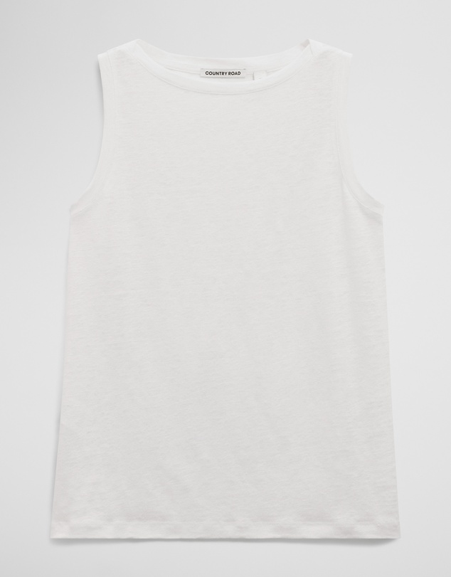 Country Road - Linen Boat Neck Tank