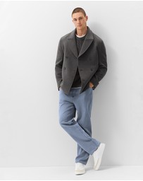 UNISON - Wool Blend Peacoat