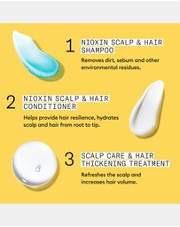 Nioxin - Nioxin Scalp + Hair Thickening System 1 - Hair Thickening System For Natural Hair With Light Thinning- Includes Shampoo, Conditioner And Scalp Treatment