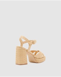 Oxford - Elly Raffia Weave Platform