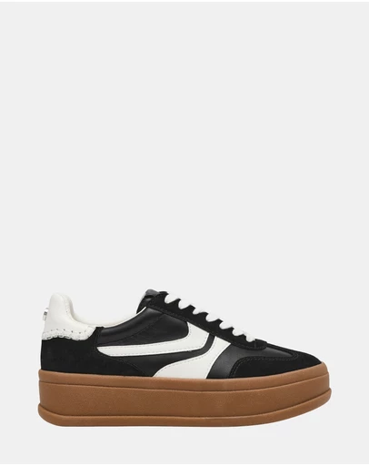 Steve Madden - Off-Track Black Suede Sneakers
