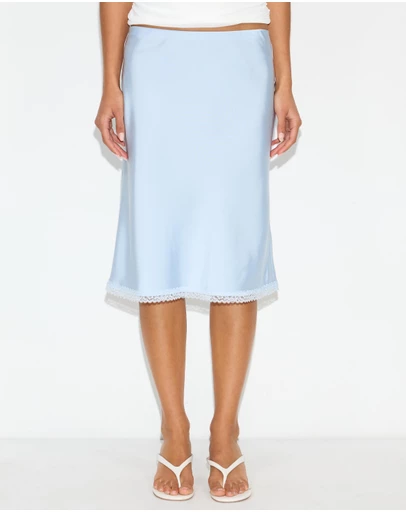 Dazie - Alice Satin Midi Skirt
