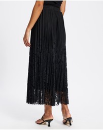 Mossée - Ailani Pleated Lace Skirt