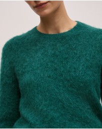 Trenery - Brushed Alpaca Pullover in Forest