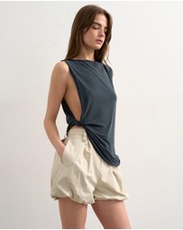 TOPSHOP - Freya Bubble Hem Cargo Shorts