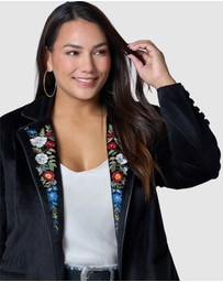 The Poetic Gypsy - Dreamscape Velvet Blazer