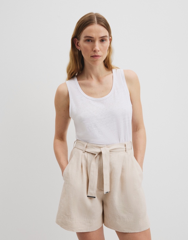 Country Road - Linen Scoop Neck Tank