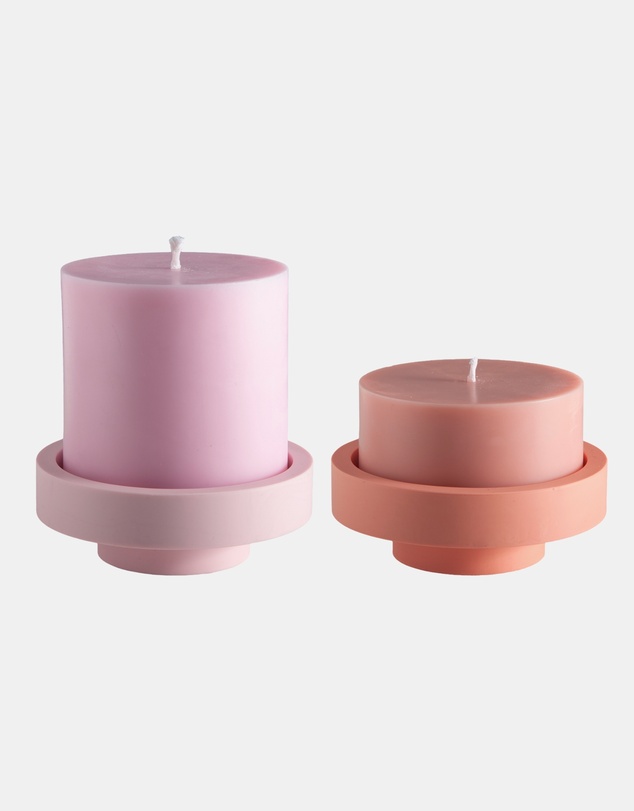 porter green - escc large pillar candle soy-blend unscented candles