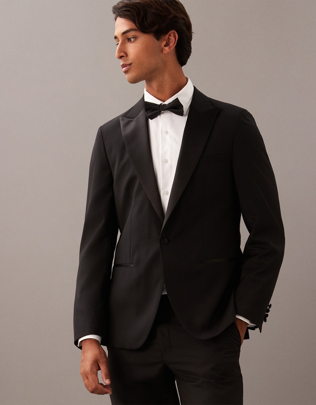 Calvin Klein - Grosgrain Lapel Wool Dinner Jacket