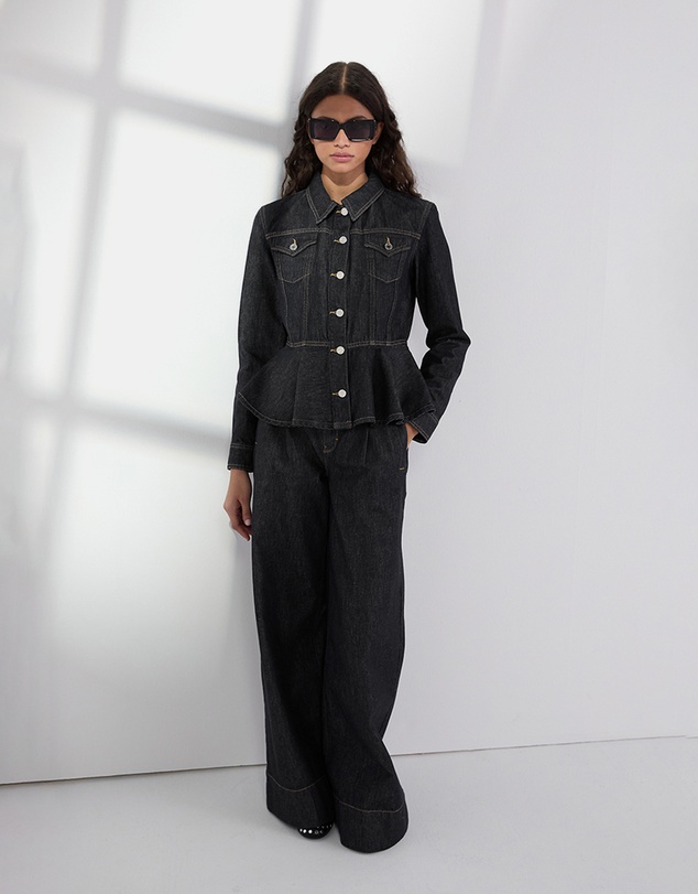 Karl Lagerfeld - Contrast Stitch Denim Jacket