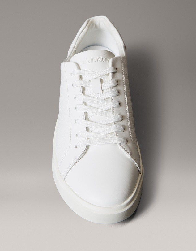 Calvin Klein - Leather Emblem Logo Pattern Trainers