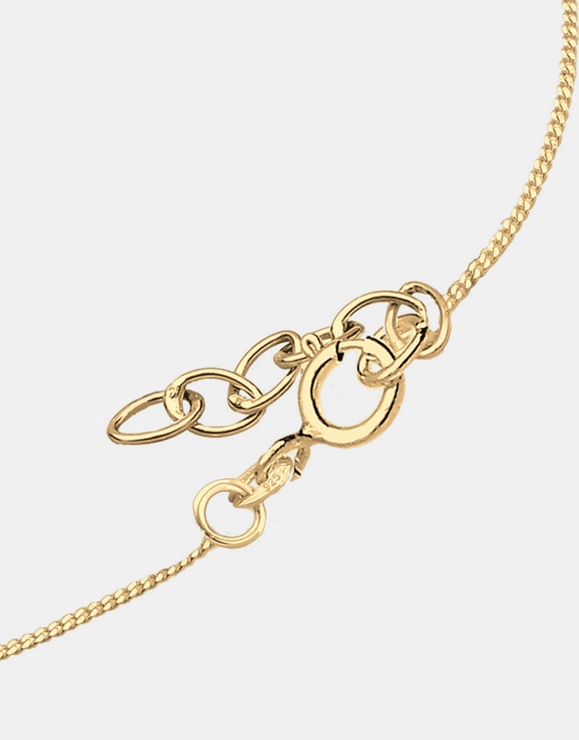 Elli Jewelry - Heart Crystal Kids Necklace in Gold-Plated 925 Silver