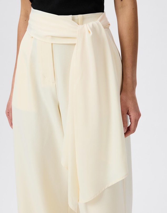 Tussah - Arianna Satin Scarf Tie Tailored Pants