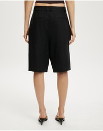 Cotton On - Luxe Linen Bermuda Shorts
