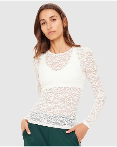 The Upside - Lyon Rosa LS Top