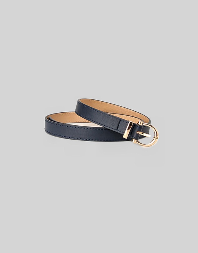 KAJA Clothing - Needle Buckle Belt - Navy