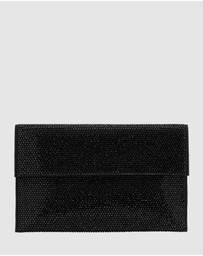 Olga Berg - Cara Crystal Envlope Clutch
