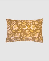 Bambury - Melati Floral Printed Cotton Quilt Cover Set - Reversible