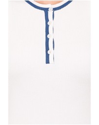 Petal & Pup - Marion Henley Knitted Tank Top - White