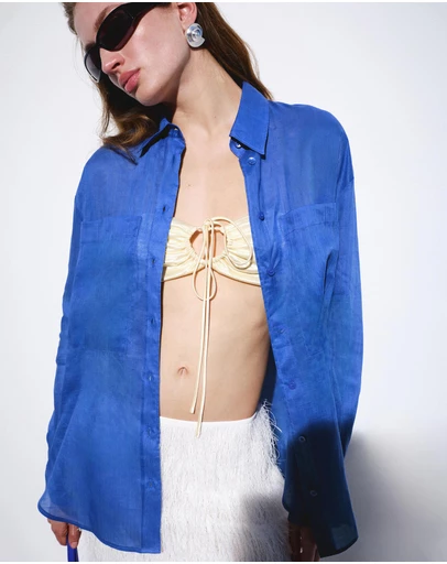 M.N.G - Ramie Shirt with Pockets