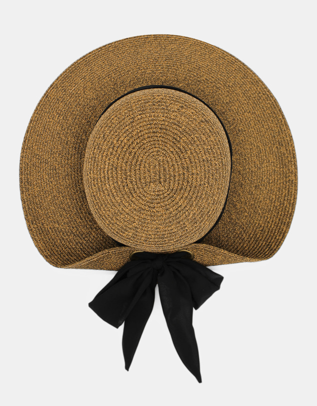 Morgan & Taylor - Shay Braided Straw Sun Hat in Brown