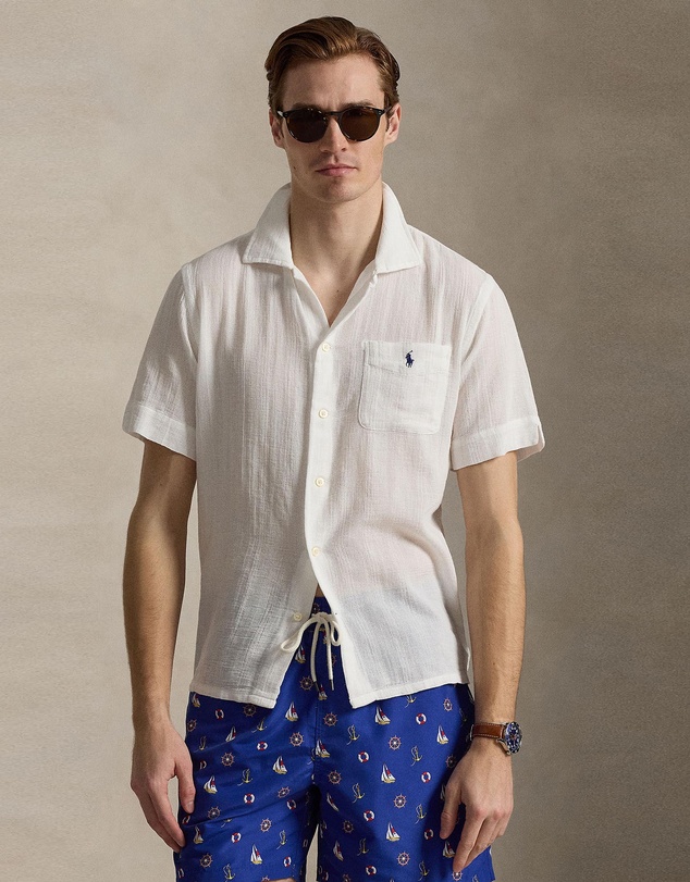 Polo Ralph Lauren - Classic Fit Basket-Weave Camp Shirt