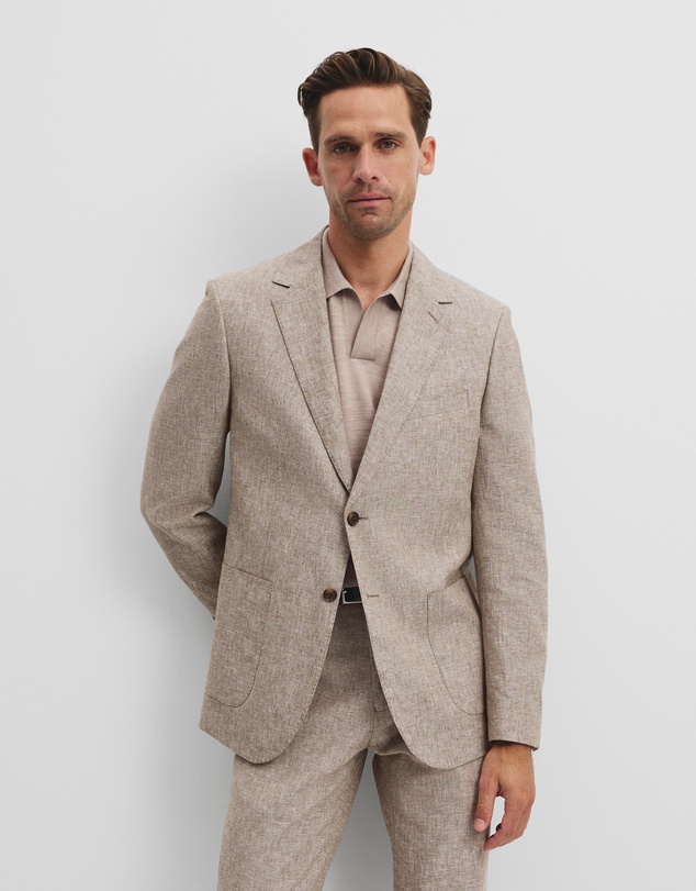 Country Road - Regular Linen Cotton Textured Jacket