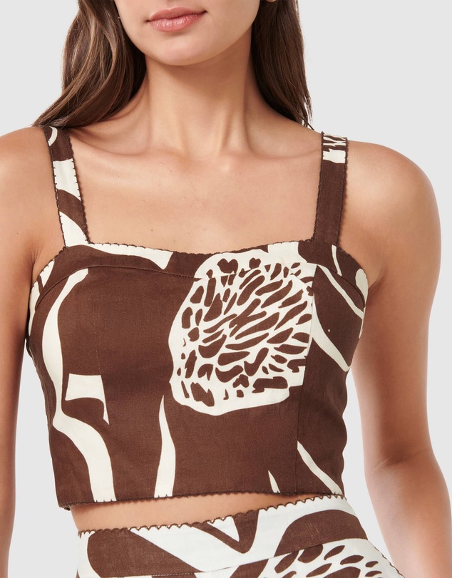 Forever New - Patricia Printed Linen Top