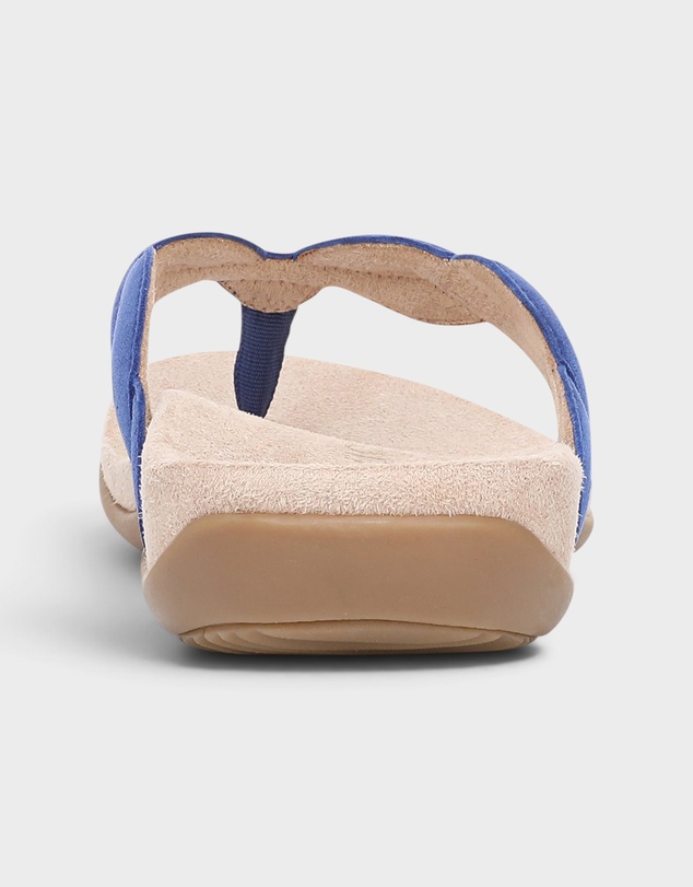 Vionic - Bella Braid Toe Post Sandal - Mazarine Blue Suede