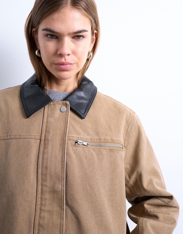 TOPSHOP - Zip Through Barn Jacket