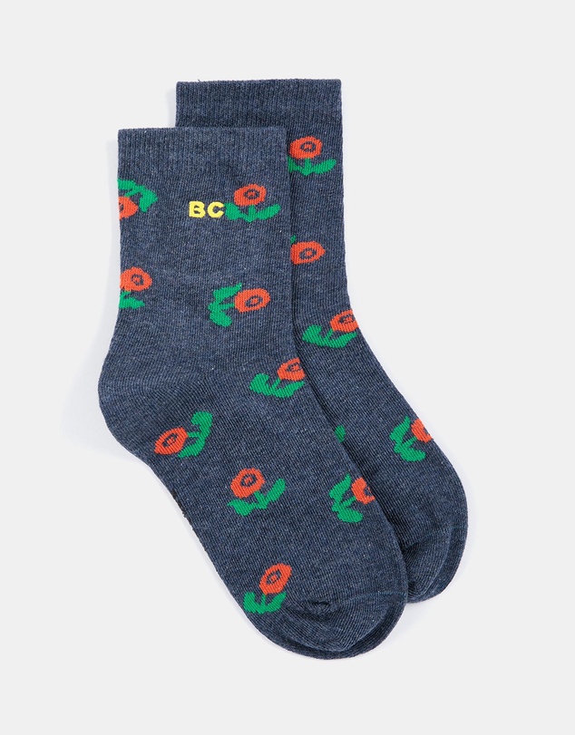Bobo Choses - Stamp Bloom All Over Short Socks - Babies-Kids