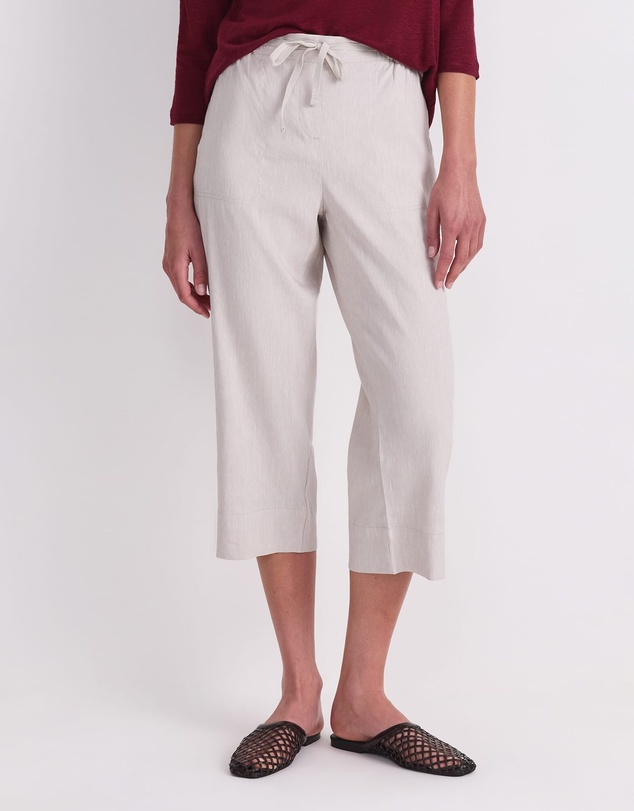 Sportscraft - Rosa Crop Linen Pant