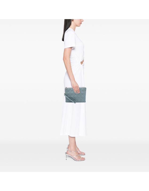 Pre-Loved by Azura Reborn - Pre-Loved Medium Calfskin Cannage Caro Daily Pouch
